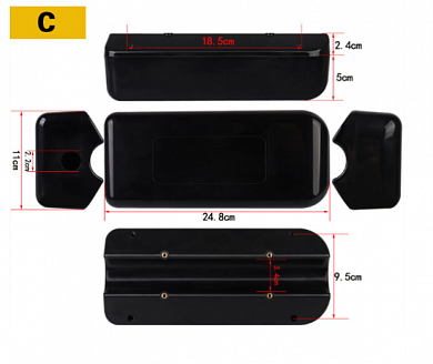 Корпус для контроллера черный C 